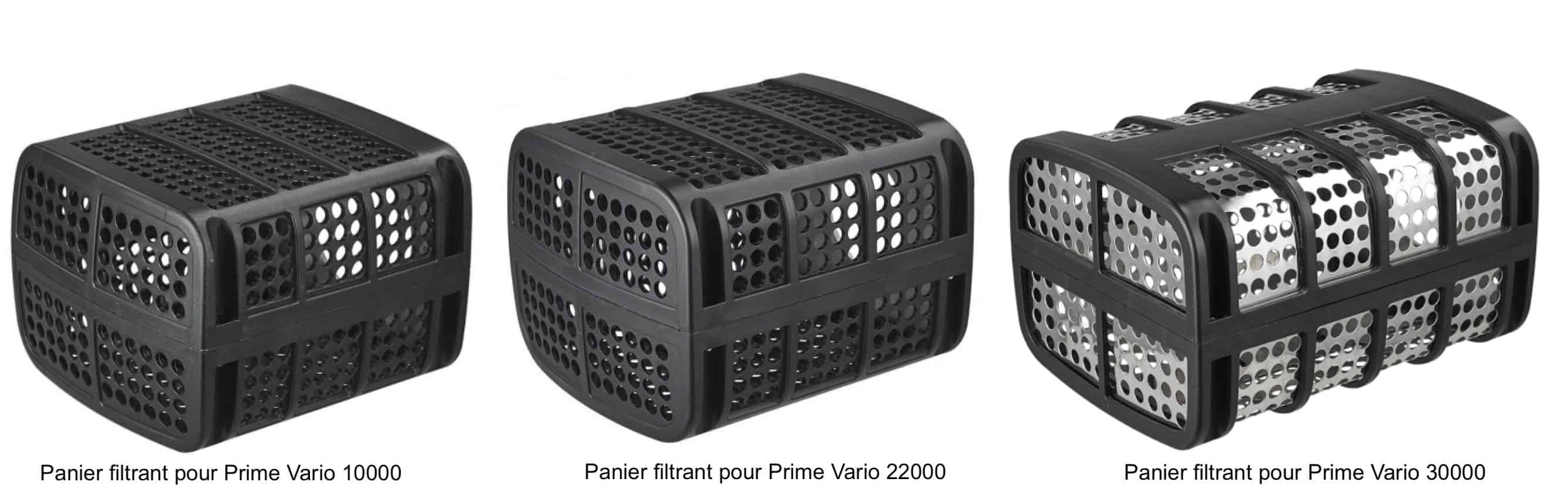 Option des paniers filtrants pour pompe AquaForte Prime Vario